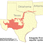 Map of Edwards-Trinity Aquifer System