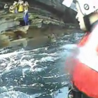 Stranded Boat Rescued from Pentland Firth Sea Cave