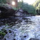 Sunrise over the Stone Bridge after Irene