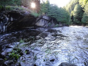 Sunrise over the Stone Bridge after Irene