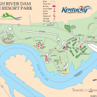 Rough River Dam State Resort Park Map