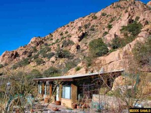 Outside the Chulo Canyon Cave House