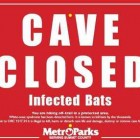 Ohio MetroParks Cave Closed Sign