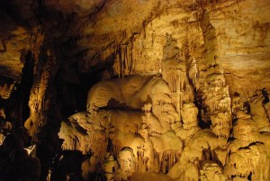 Inside Cathedral Caverns State Park