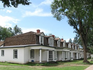Restored Officers Quarters building at Fort Stanton National Monument