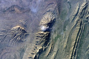 ISS Photo of Iranian Salt Domes