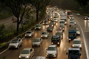 Cars in a Traffic Jam