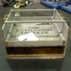 "The Loyalhanna Squeeze," a horizontal squeeze box designed to test to see just how a narrow a crack one can fit through. Photo by Bill Greenwald