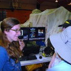 Demonstration of how the CaveSim detectors work, and how the CaveSim generates your "score." Photo by Dean Wiseman