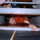 While a 7.5-inch crack may be no trouble for the kids, it's a different story for the grown-ups! Photo by Dean Wiseman
