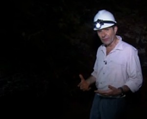 BBC Science Editor David Shukman inside an Amazon Cave