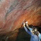 Researchers inside Spain's Tito Bustillo Cave
