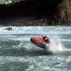Old photo of an RNLI rescue boat