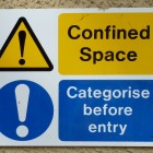 Confined Space Warning Sign