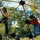 Kids Playing on Jungle Gym