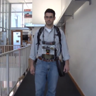 The prototype sensor in use.