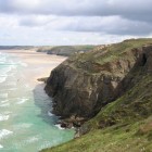 Droskyn Point, A Small Headland Before Perranporth.