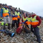 Pictured on Croagh Patrick during the annual pilgrimage last July are ICRO members Gerry Woods, Una Donoghue, Brian MacCoitir, Des McNally, Eoghan Mullen and John Kavanagh.