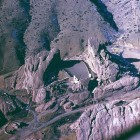 Aerial view of the Red Rocks Amphitheater, west of Denver, Colorado.