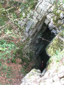Entrance to the Baume des Crêtes' Cave, part of the Verneau Cave System.