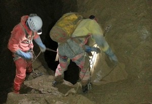 Two Rescuers Prepare to Descend.