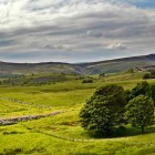 Panorama of the countryside above Ogof Ffynon Ddu ll.