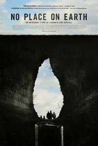 Official poster for the documentary film No Place on Earth.