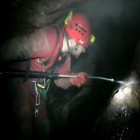 Cleaning Operation inside Belgium's St. Anne Cave.