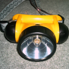 A Bright Yellow Head Lamp.