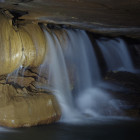 Rushing water in Tennessee's Rocky River Cave.