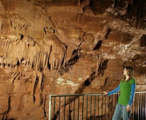 Formations inside Indiana Caverns.