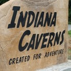 The entrance to Indiana Caverns.