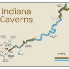 Map of Indiana Caverns.