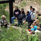 A rangers lead visitors on a tour at Wind Cave National Park.