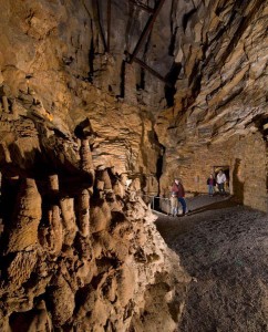 Inside Pennsylvania's Lincoln Caverns.