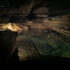 An underground pool inside Minnesota's Mystery Cave.