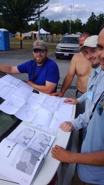 Cavers from New England plan their next adventure.