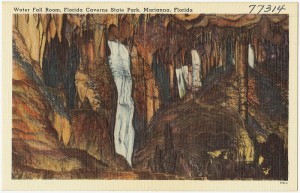 An 1930's era postcard of Florida Caverns State Park.