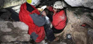 Inside Ireland's Moneen Cave.