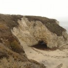 The Pacific coast at Davenport, California.