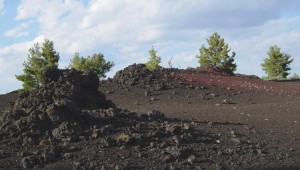 Scoria field at Idaho's Craters of the Moon National Monument.