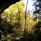 Hemlock Cliff Trail in Indiana's Hoosier National Forest.