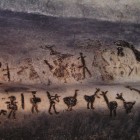 Prehistoric cave art in Bulgaria's Magoura cave.