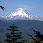 A view of the glaciers on Oregon's Mount Hood.