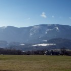 The Moravskoslezské Beskydy Mountains in early spring.