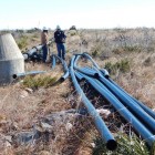 Advanced Solutions Group installing the new water pipeline at Carlsbad Caverns National Park.
