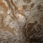 Gypsum on the ceiling of Kentucky's Mammoth Cave.