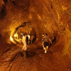 Group walking through Nahuku - Thurston Lava Tube.