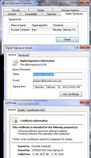 Compass’s new digital signature and certificates. 
