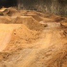 One of the trails in the Mega Underground Bike Park.